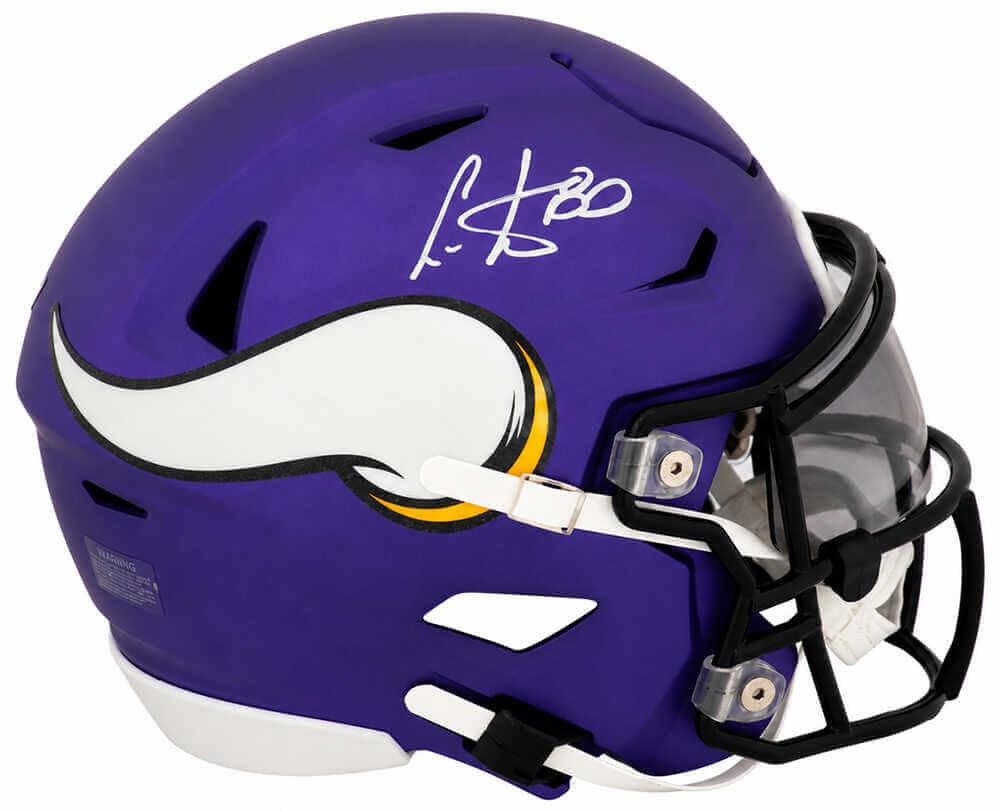 Cris Carter Autographed Minnesota Vikings Riddell Mid-Size (MIDI) SpeedFlex Helmet-Powers Sports Memorabilia