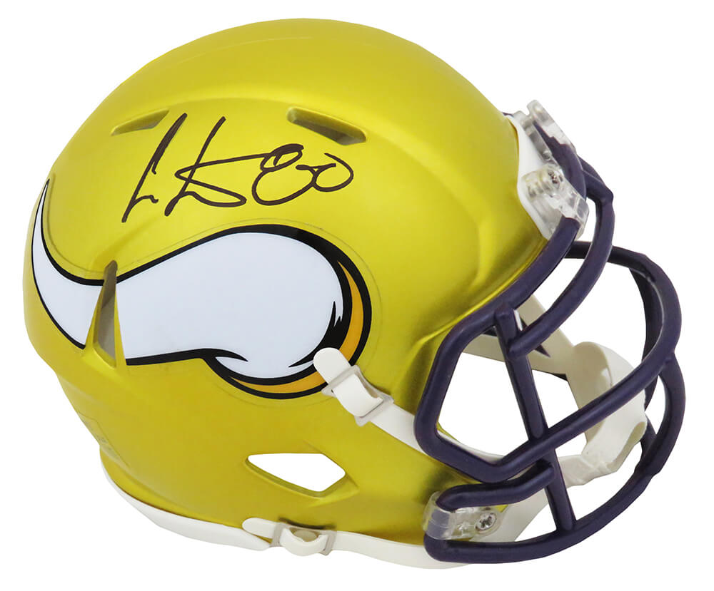 Cris Carter Minnesota Vikings Autographed FLASH Riddell Speed Mini Helmet-Powers Sports Memorabilia