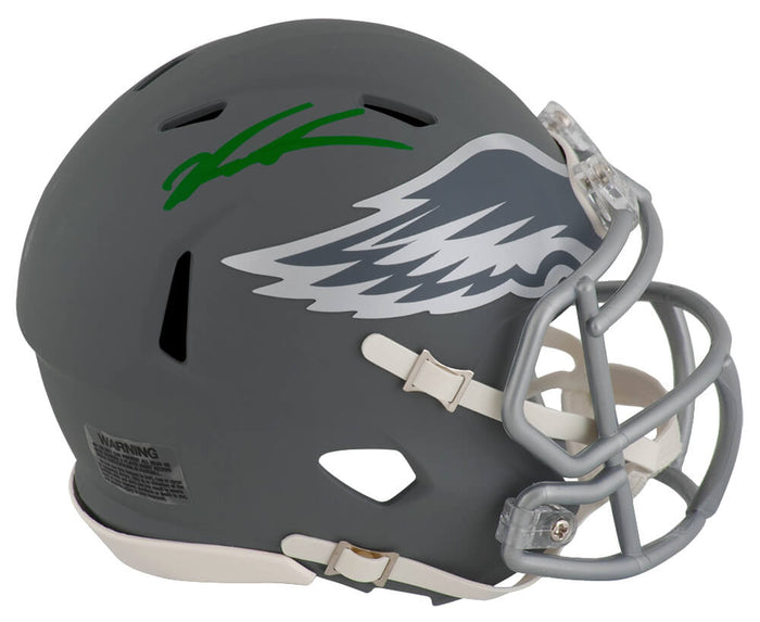 Jalen Carter Autographed Philadelphia Eagles SLATE Riddell Speed Mini Helmet-Powers Sports Memorabilia