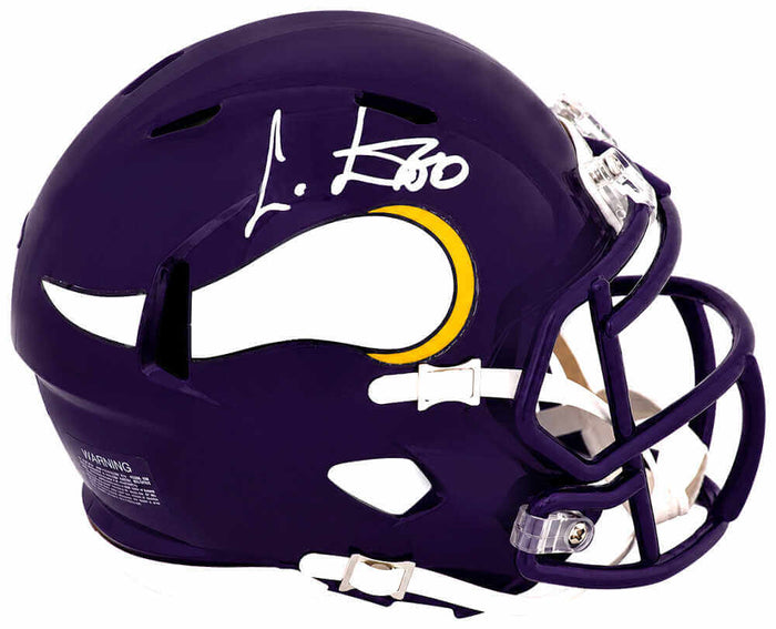 Cris Carter Autographed Minnesota Vikings Throwback Riddell Speed Mini Helmet - (In White)-Powers Sports Memorabilia