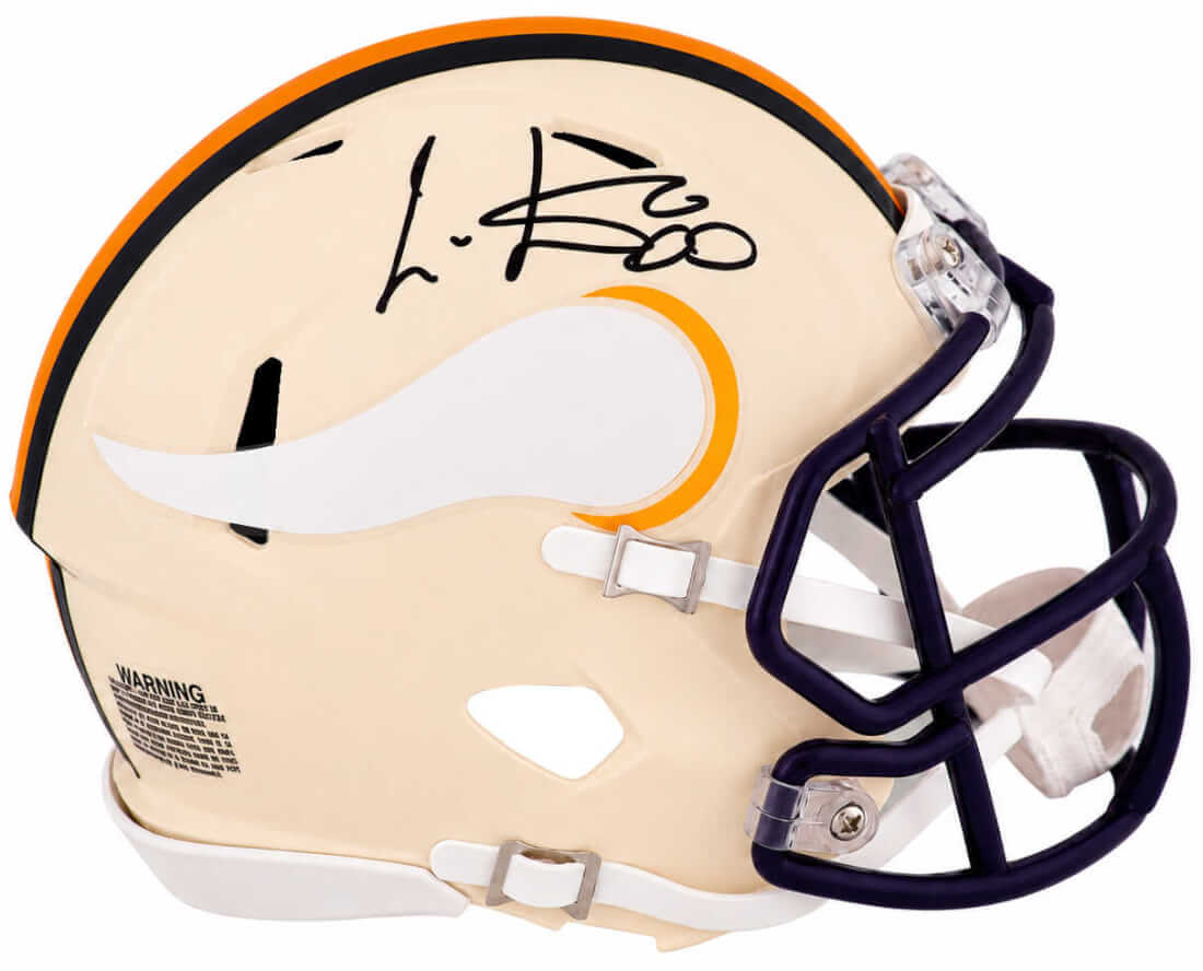 Cris Carter Autographed Minnesota Vikings RETRO Riddell Speed Mini Helmet-Powers Sports Memorabilia