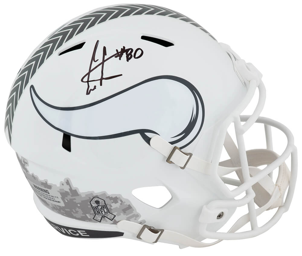 Cris Carter Minnesota Vikings Autographed 2024 SALUTE Riddell Replica-Powers Sports Memorabilia