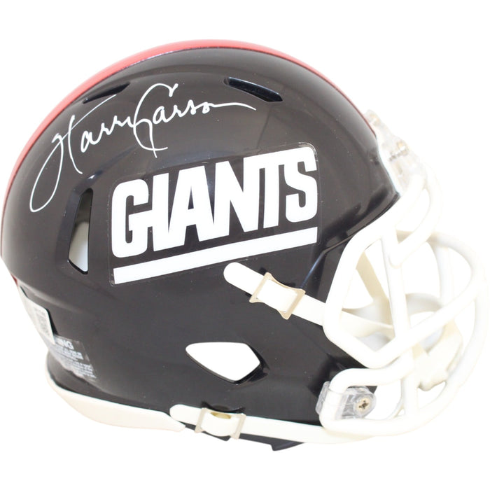 Harry Carson Signed New York Giants Mini Helmet TB – Beckett Witness Authenticated-Powers Sports Memorabilia