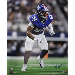 Abdul Carter Signed New York Giants 16x20 Photo – Beckett Witness Authenticated