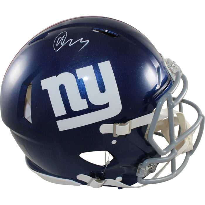 Abdul Carter Signed New York Giants Authentic Helmet – Beckett Witness Authenticated-Powers Sports Memorabilia