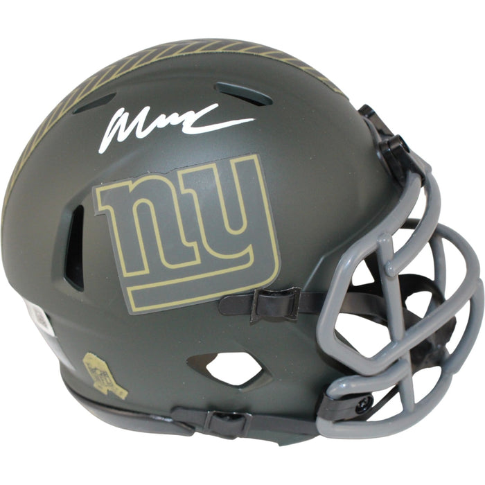 Abdul Carter Signed New York Giants 25 STS Mini Helmet Beckett WIT-Powers Sports Memorabilia