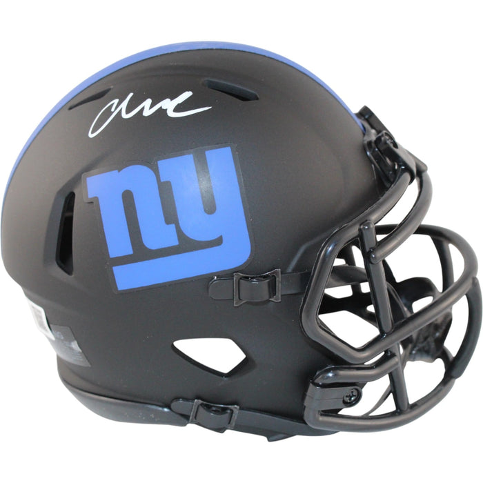 Abdul Carter Signed New York Giants Eclipse Mini Helmet – Beckett Authenticated-Powers Sports Memorabilia