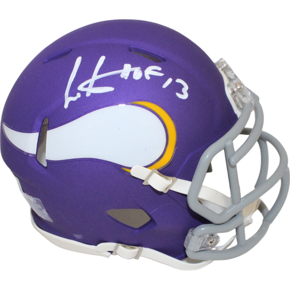 Cris Carter Minnesota Vikings Signed Mini Helmet - HOF Beckett Beckett-Powers Sports Memorabilia