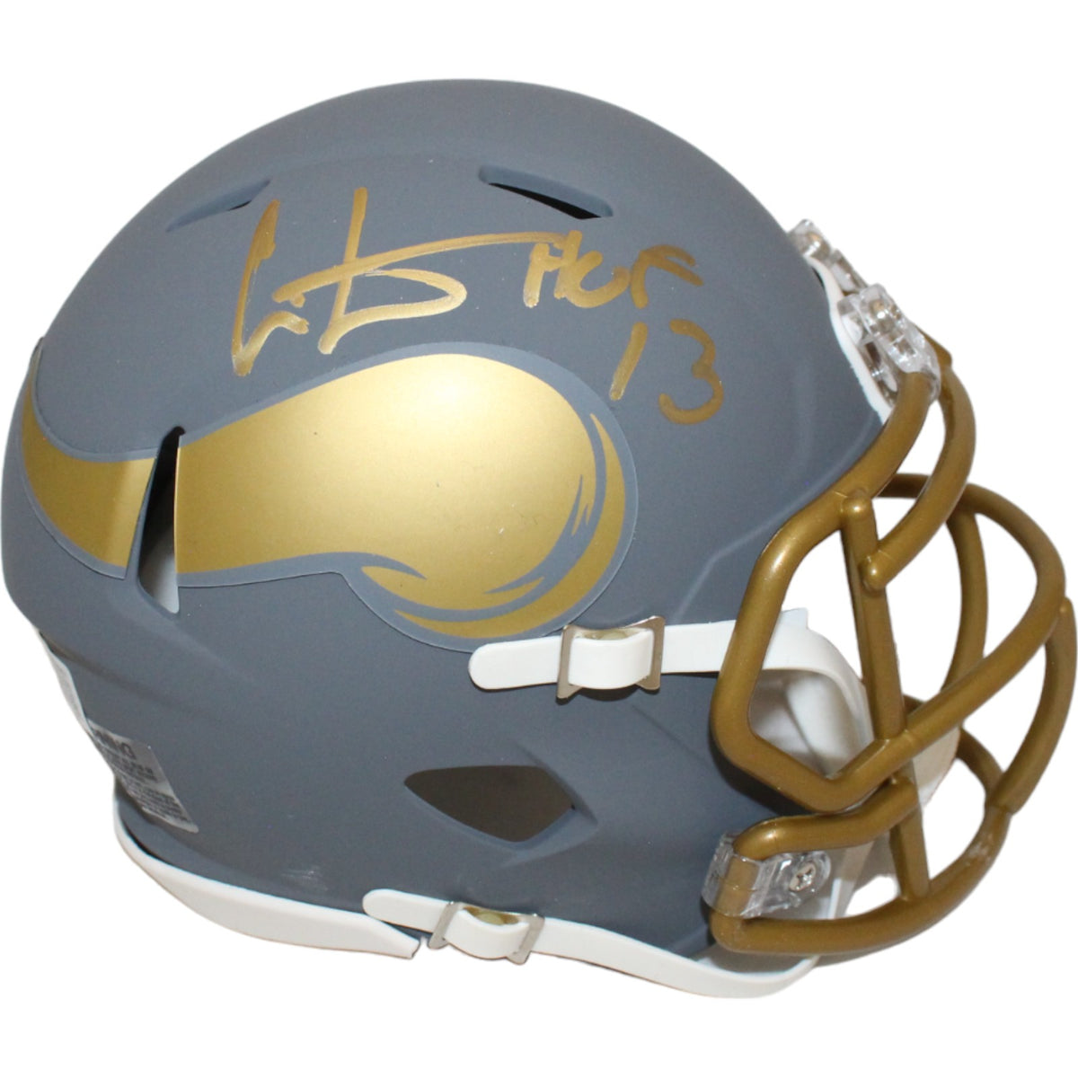 Cris Carter Minnesota Vikings Signed Mini Helmet - HOF Beckett Beckett - 46729-Powers Sports Memorabilia