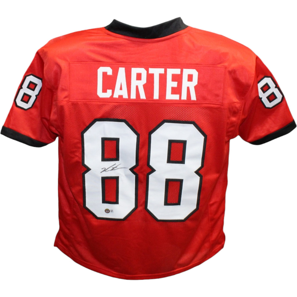 Jalen Carter College Style Red Signed Jersey – Beckett Authenticated-Powers Sports Memorabilia