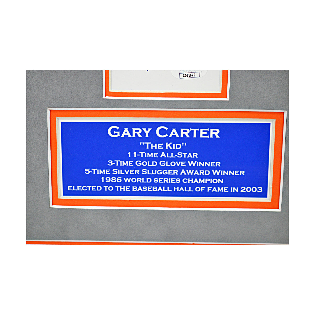 Gary Carter New York Mets Signed Framed Cut Chit Collage (JSA COA #CD21675)-Powers Sports Memorabilia