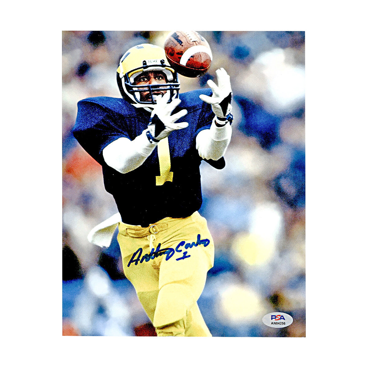 Anthony Carter Michigan Wolverines Signed 8x10 Color Photo (PSA Auth)-Powers Sports Memorabilia