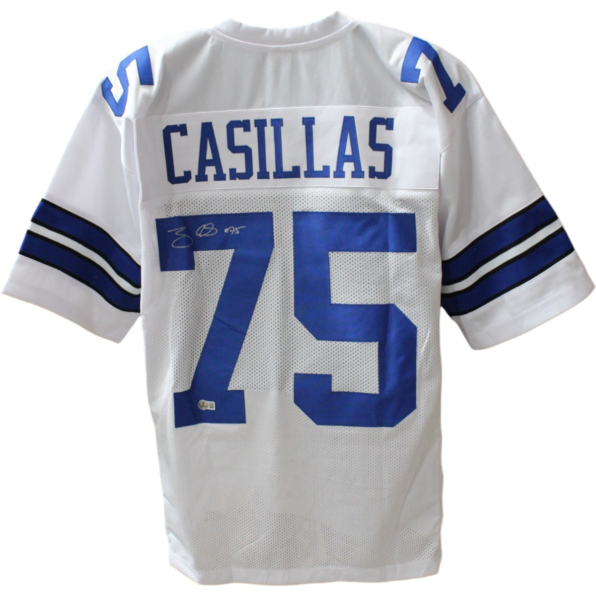 Tony Casillas Signed Pro Style White Jersey – Beckett Authenticated-Powers Sports Memorabilia