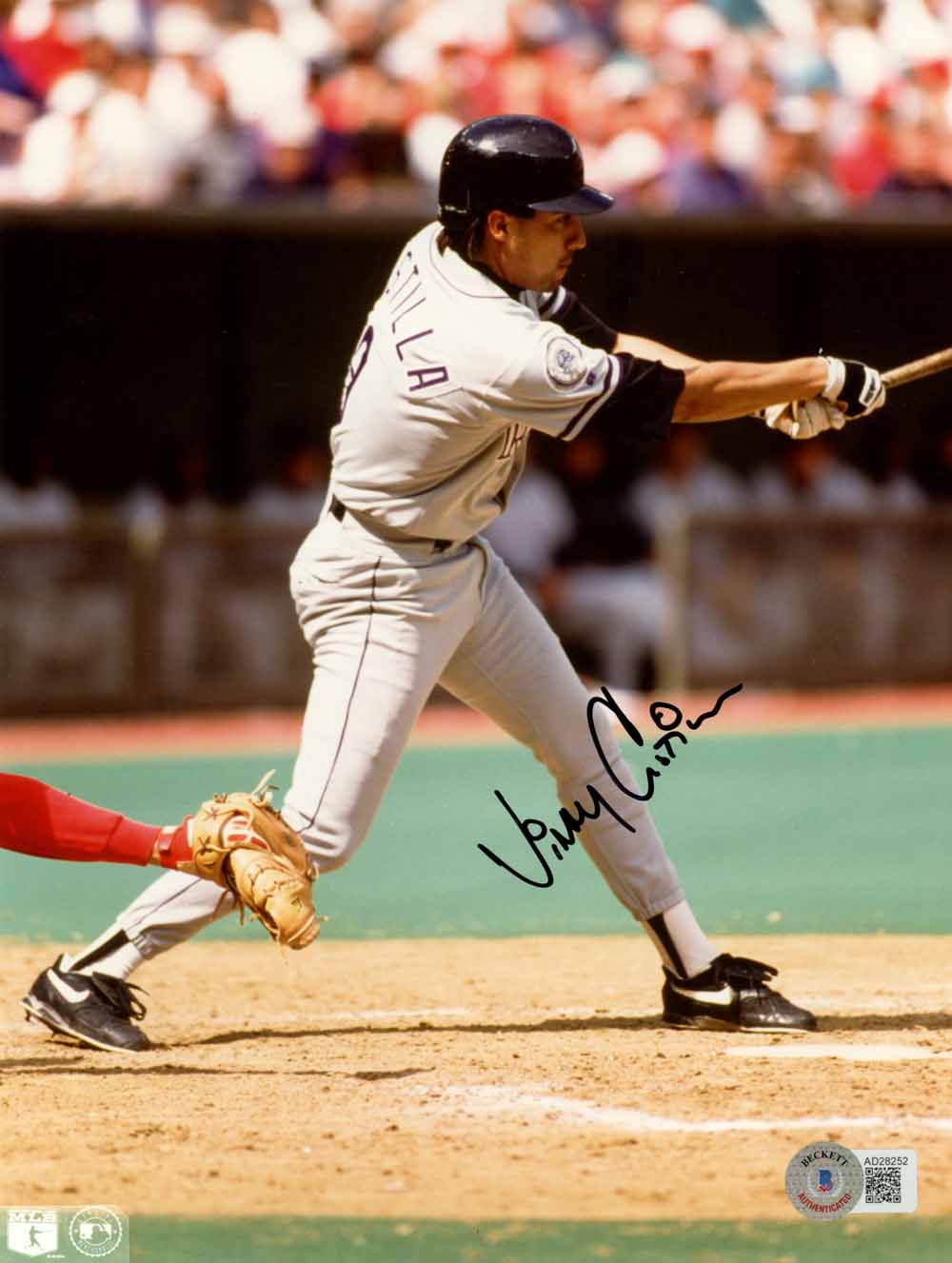 Vinny Castilla Colorado Rockies Signed 8x10 Photo Beckett-Powers Sports Memorabilia