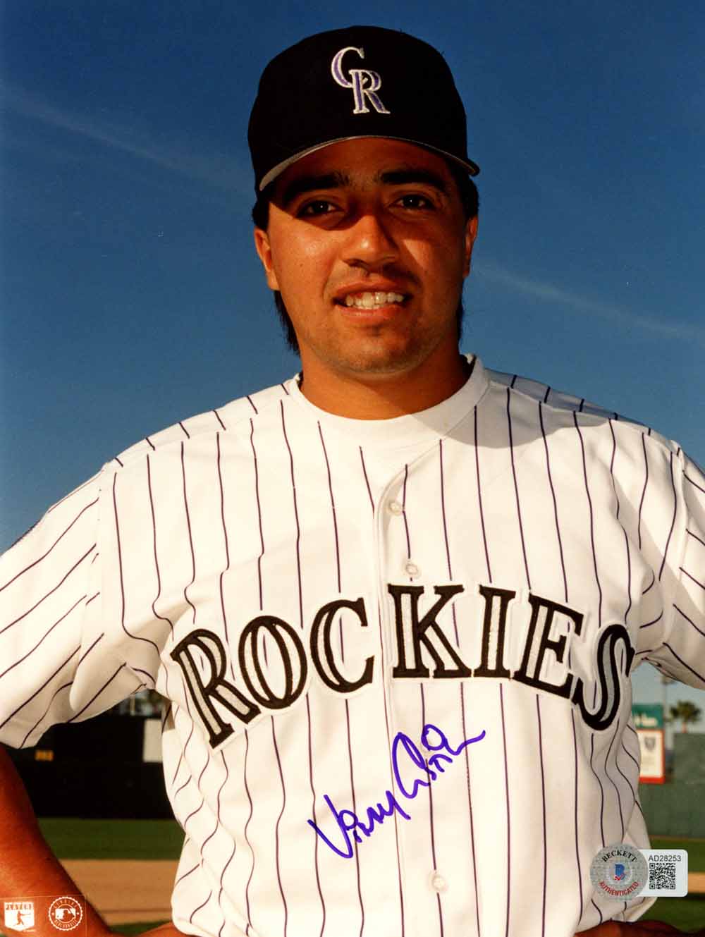 Vinny Castilla Colorado Rockies Signed 8x10 Photo Beckett - 50577-Powers Sports Memorabilia