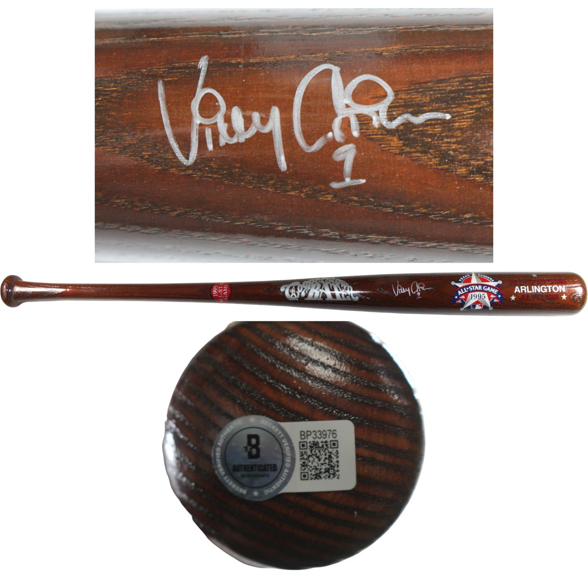 Vinny Castilla Colorado Rockies Signed Baseball - 1995 All Star Game Bat Beckett Beckett-Powers Sports Memorabilia