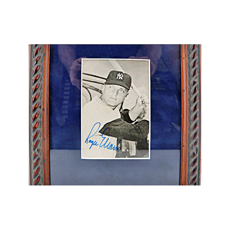 Mickey Mantle Roger Maris Dual Signed Framed Postcards (JSA LOA)