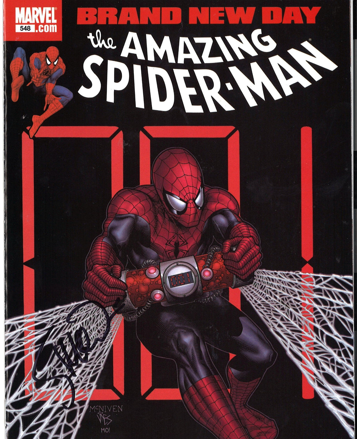 Steve McNiven Signed The Amazing Spider-Man Comic Book-Powers Sports Memorabilia