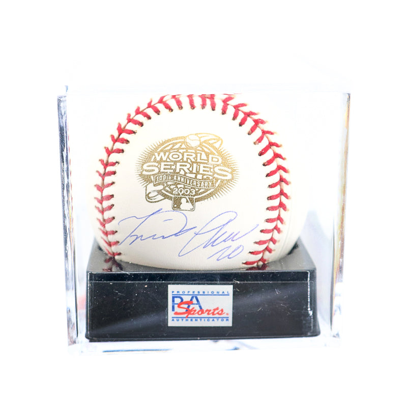 Miguel Cabrera Miami Marlins Signed 2003 World Series Logo Baseball (PSA/DNA 9 Encapsulated)-Powers Sports Memorabilia