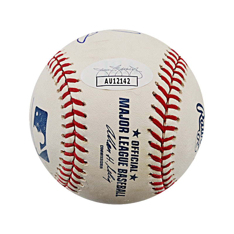 Mariano Duncan, Ramon Troncoso, Jeff Kent & Joe Beimel Multi Signed Signed OMLB Baseball (JSA COA)