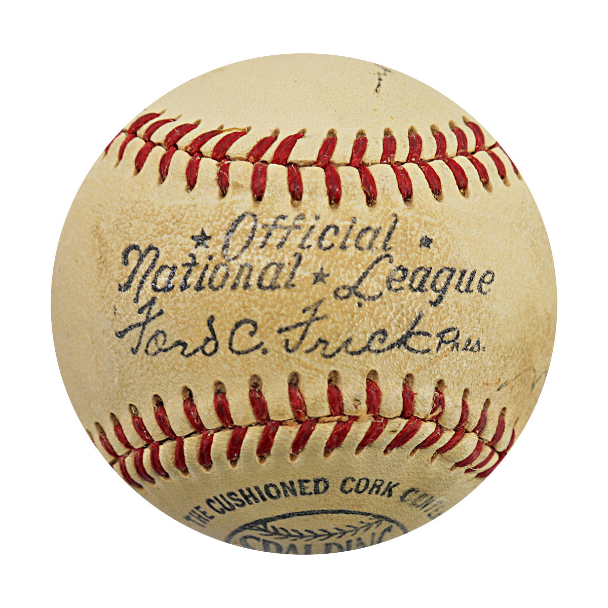 George Sisler & Bobby Thomson Dual Signed Signed Ford Frick Spalding Baseball (JSA LOA #ZZ25675)-Powers Sports Memorabilia
