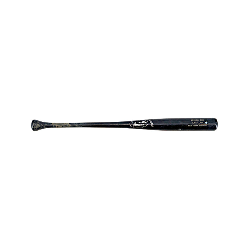 Tony Clark New York Yankees Game Used Cracked Louisville Black C333 Bat (Steiner LOA)-Powers Sports Memorabilia