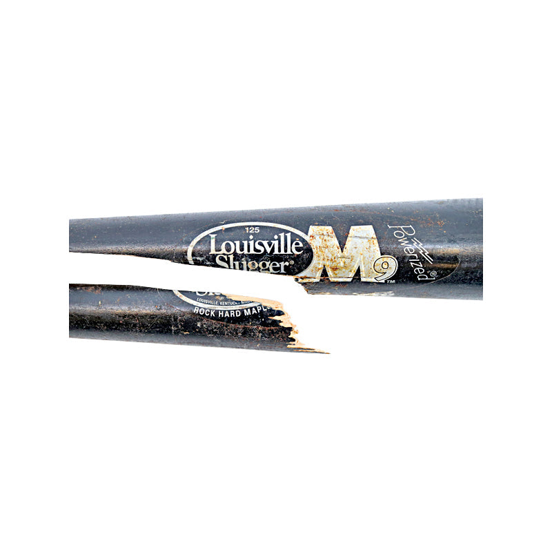 Xavier Nady New York Yankees #22 2008 Game Used Pittsburgh Bat (Broken in 2) (Steiner LOA)-Powers Sports Memorabilia