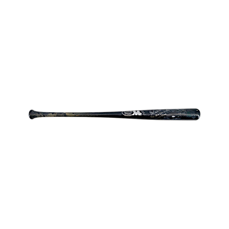 Frank Catalanotto Toronto Blue Jays Signed Inscribed ".300 56 Runs 7 HRs 56 RBI Game Used 2006" Louisville Slugger Bat (Elite LOA)-Powers Sports Memorabilia