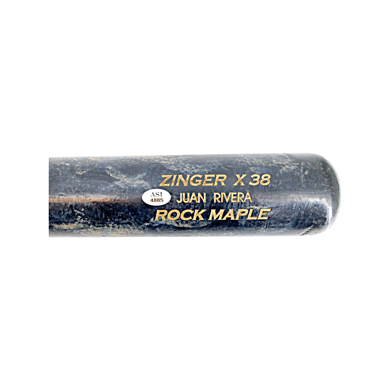 Juan Rivera New York Yankees Game Used Bat XMB Maple Zinger X35 (ASI COA)-Powers Sports Memorabilia