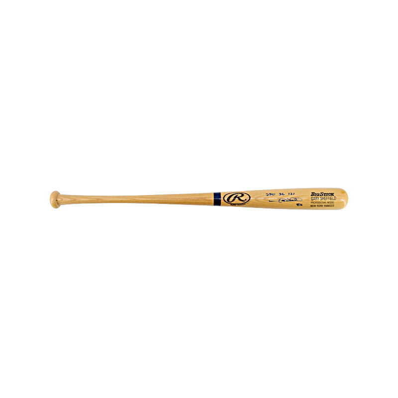Gary Sheffield New York Yankees Signed Inscribed "290 36 121" Big Stick Bat LE 4/36 (Elite COA)-Powers Sports Memorabilia