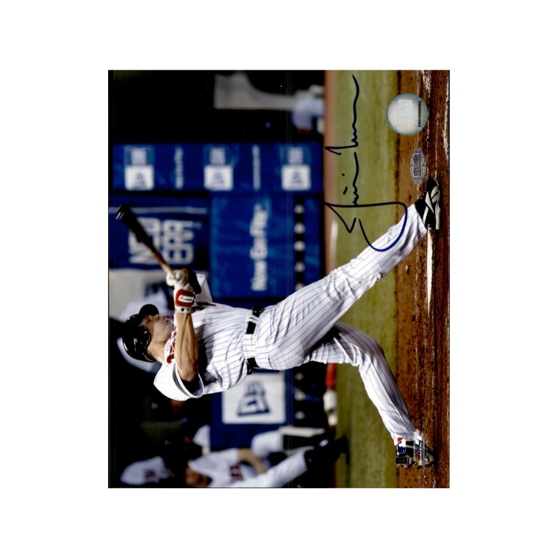 Justin Morneau Minnesota Twins Signed 8x10 Photo Horizonal Swing (MLB Holo Steiner COA)-Powers Sports Memorabilia