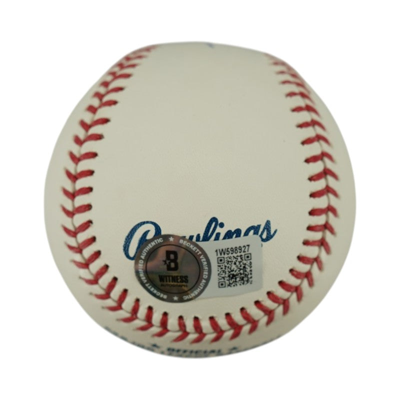 Mason Miller San Diego Padres Signed OMLB Baseball Beckett Auth-Powers Sports Memorabilia