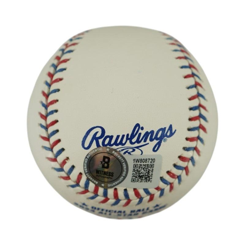 Mason Miller San Diego Padres Signed Inscribed 2024 MLB All-Star Game logo Baseball Beckett AUTH-Powers Sports Memorabilia