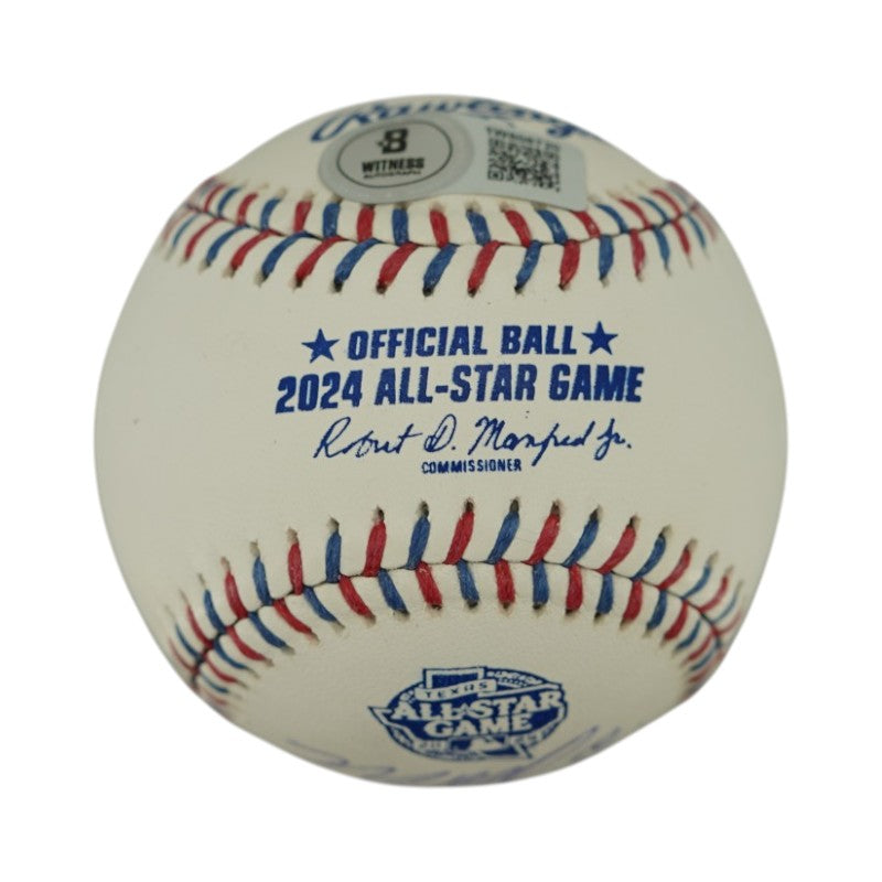 Mason Miller San Diego Padres Signed Inscribed 2024 MLB All-Star Game logo Baseball Beckett AUTH-Powers Sports Memorabilia