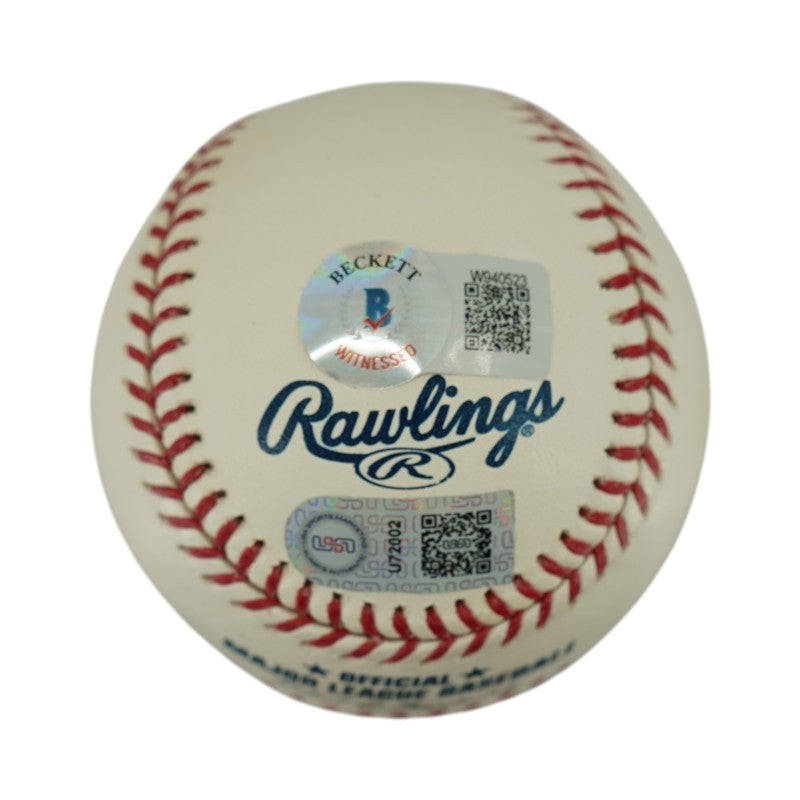 Josh Hader Astros Breweers Signed Inscribed OMLB Baseball Beckett AUTH/USA AUTH-Powers Sports Memorabilia