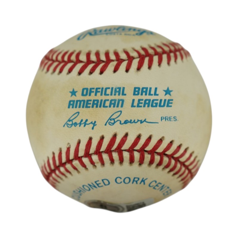 Frank Crosetti New York Yankees Signed Official American League Baseball Beckett AUTH-Powers Sports Memorabilia