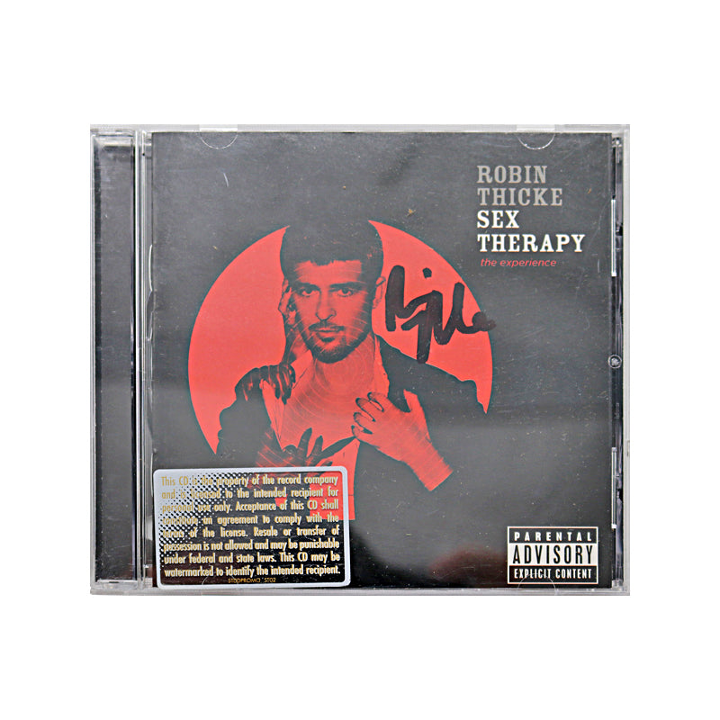 Robin Thicke Sex Therapy Signed The Experience CD-Powers Sports Memorabilia