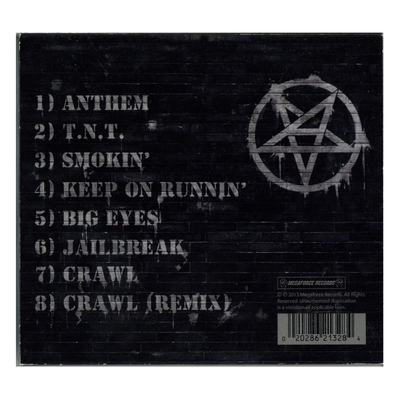Anthrax Anthems Signed CD Cover (J&R LOA)-Powers Sports Memorabilia