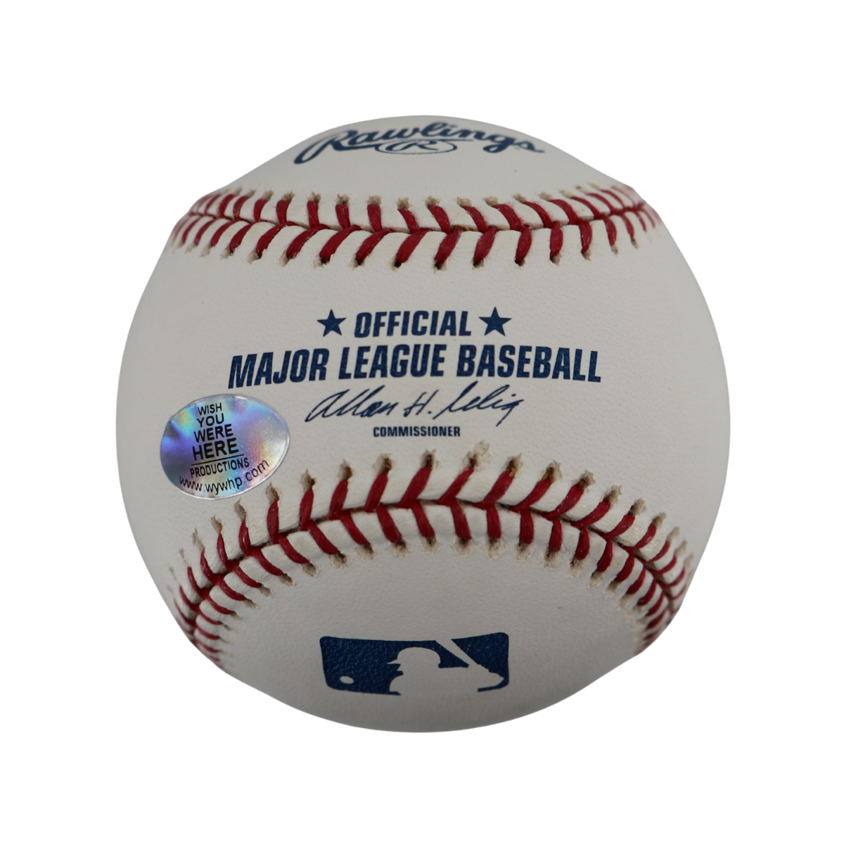 Bobby Thomson Giants Signed Inscribed OMLB Baseball Wish You Were Here Auth-Powers Sports Memorabilia