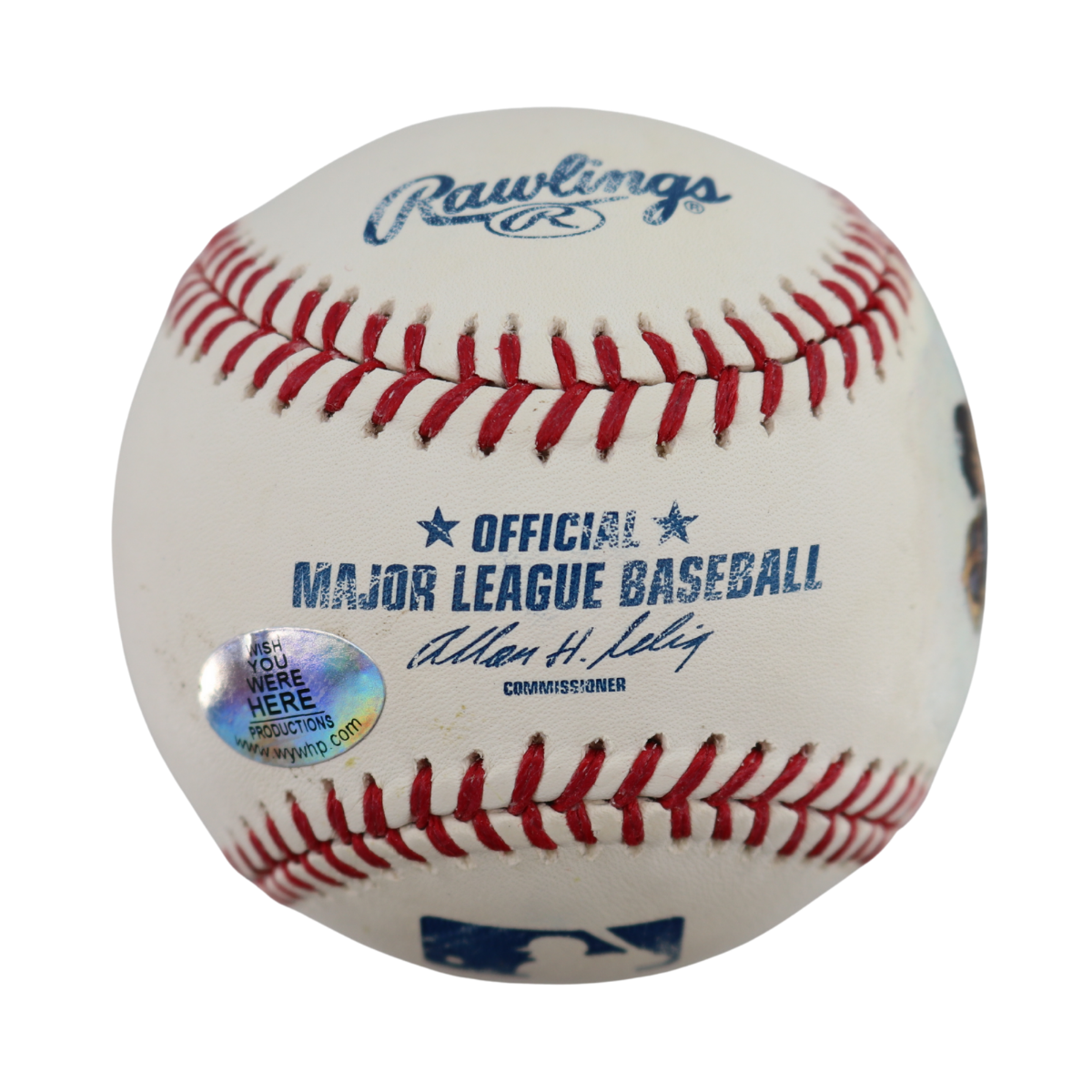 Don Larsen Yankees Signed Inscribed OMLB Baseball Painted WYWH Auth-Powers Sports Memorabilia