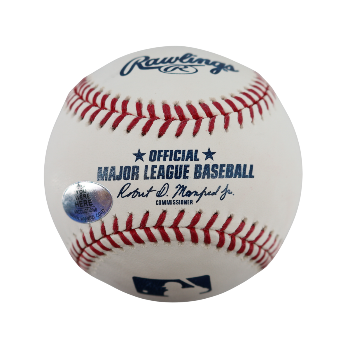Don Larsen Yankees Signed Inscribed OMLB Baseball Wish You Were Here Auth (5)-Powers Sports Memorabilia