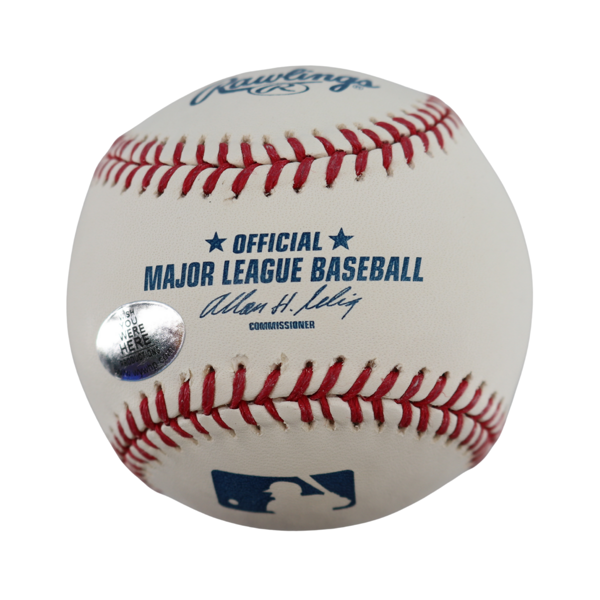 Don Larsen Yankees Signed Inscribed OMLB Baseball Wish You Were Here Auth (7)-Powers Sports Memorabilia