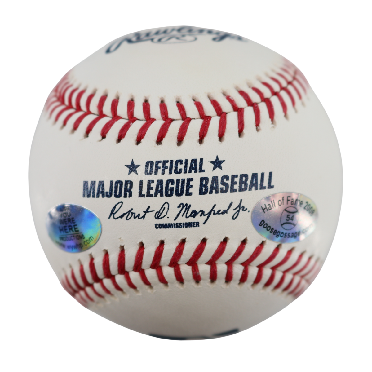 Goose Gossage Yankees Signed Inscribed OMLB Baseball Wish You Were Here Auth 1