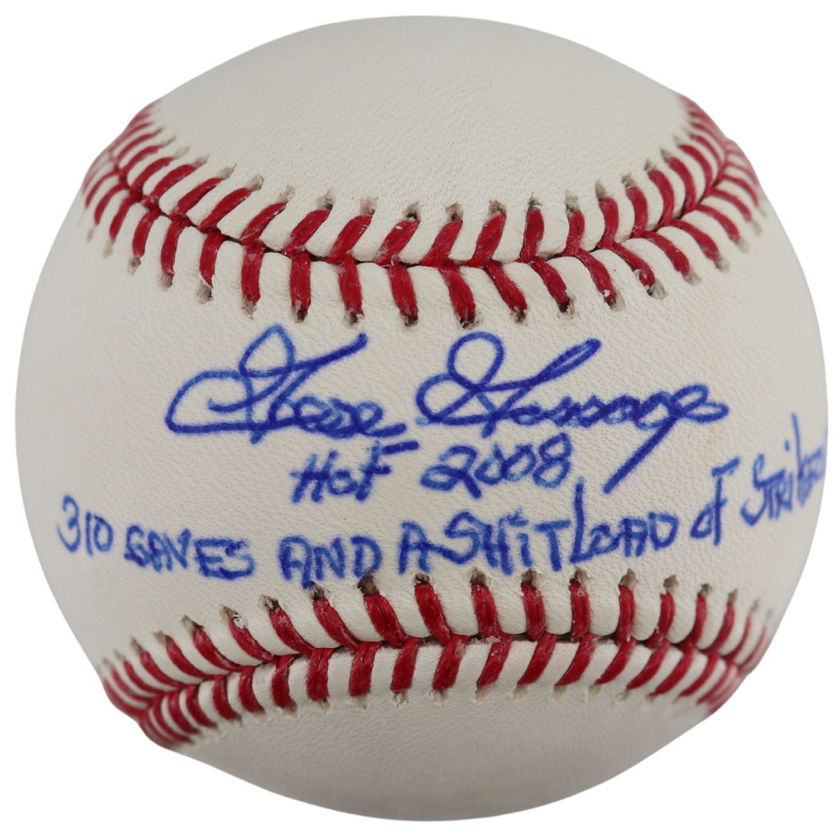 Goose Gossage Yankees Signed Inscribed OMLB Baseball Wish You Were Here Auth 2-Powers Sports Memorabilia