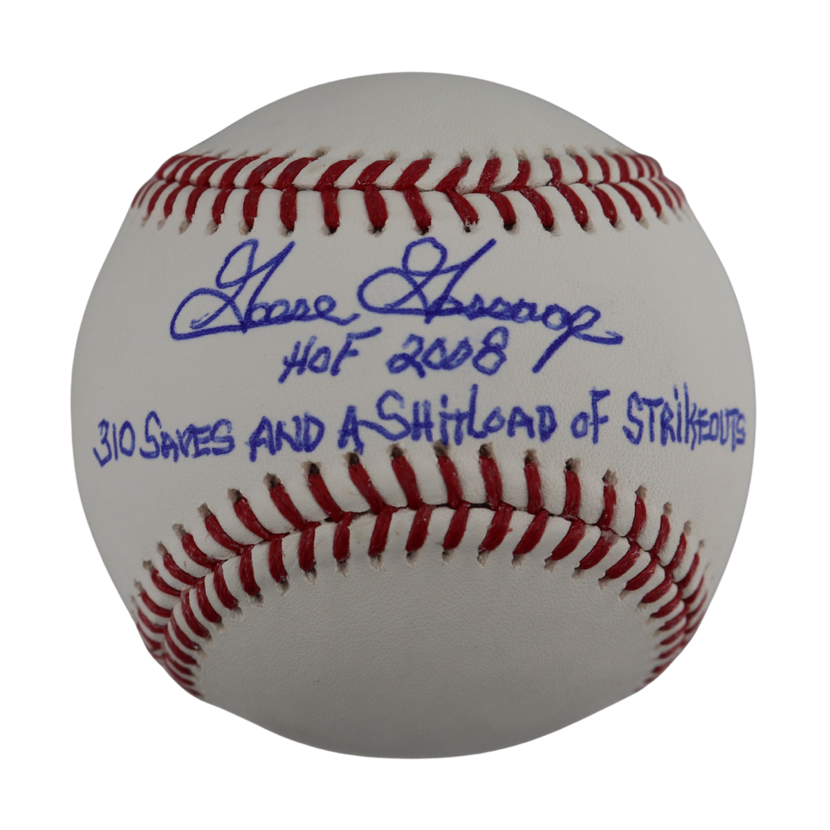 Goose Gossage Yankees Signed Inscribed OMLB Baseball Wish You Were Here Auth 3-Powers Sports Memorabilia