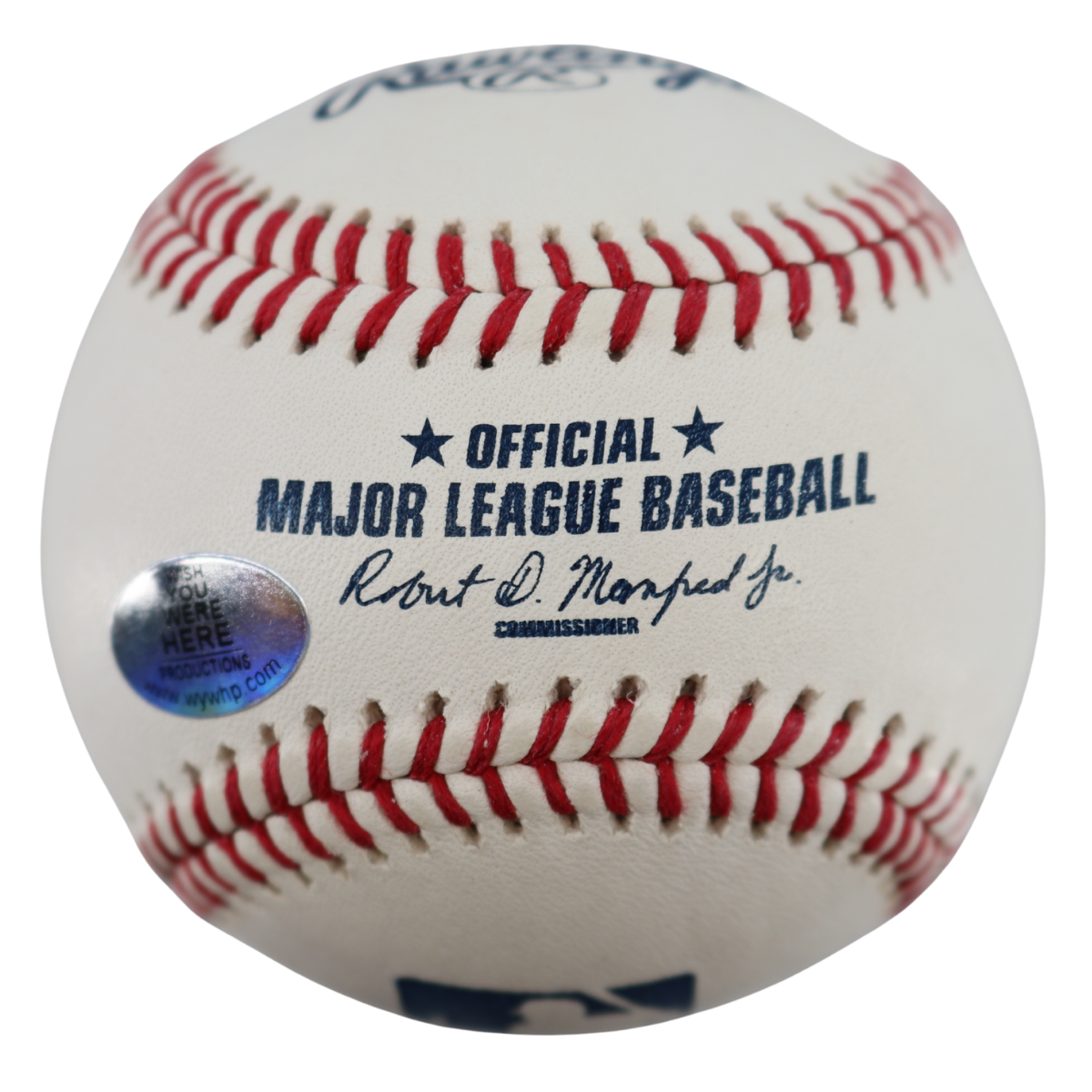 David Cone Yankees Signed Inscribed OMLB Baseball Wish You Were Here Auth 1