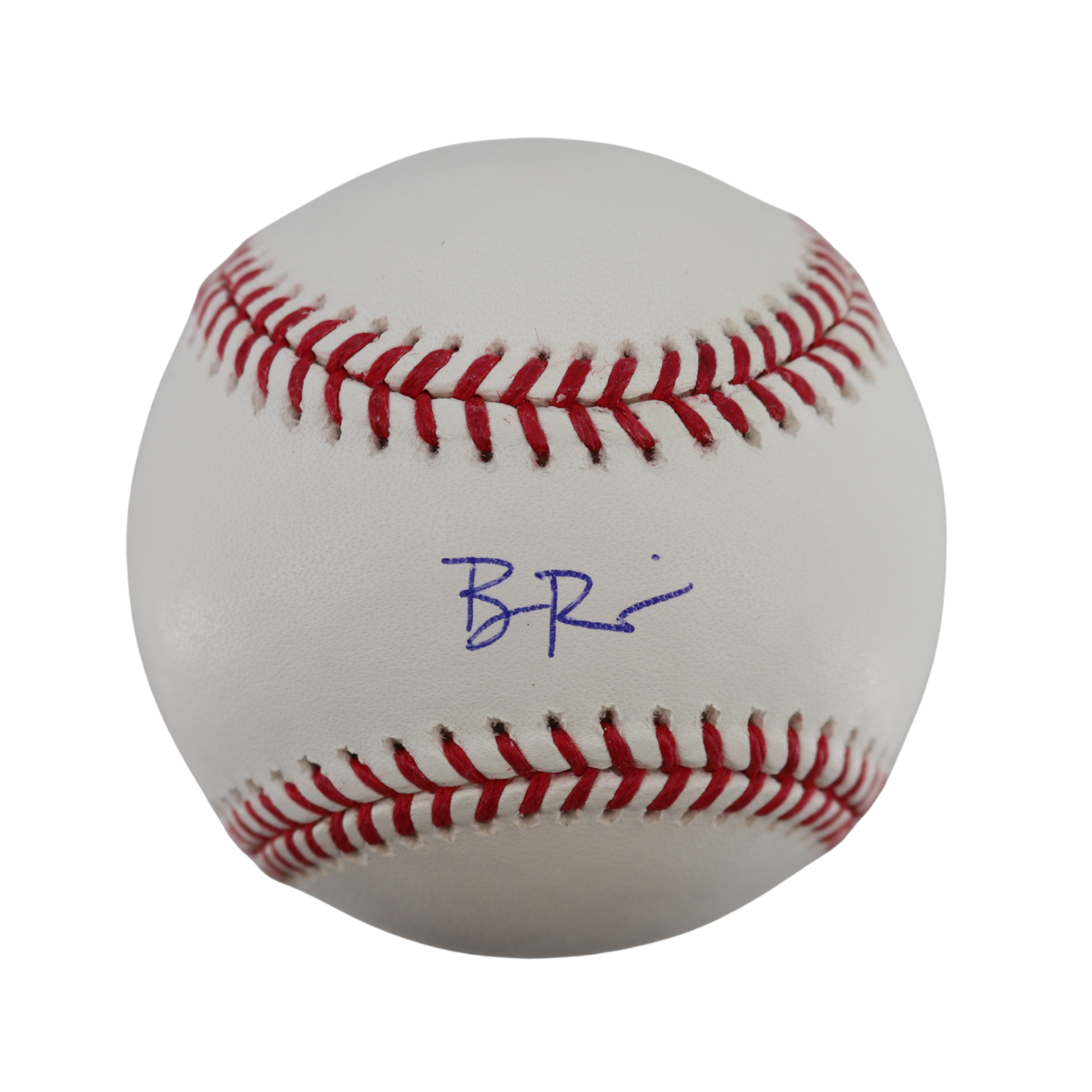 Ben Rice Yankees Signed OMLB Baseball Wish You Were Here Auth-Powers Sports Memorabilia