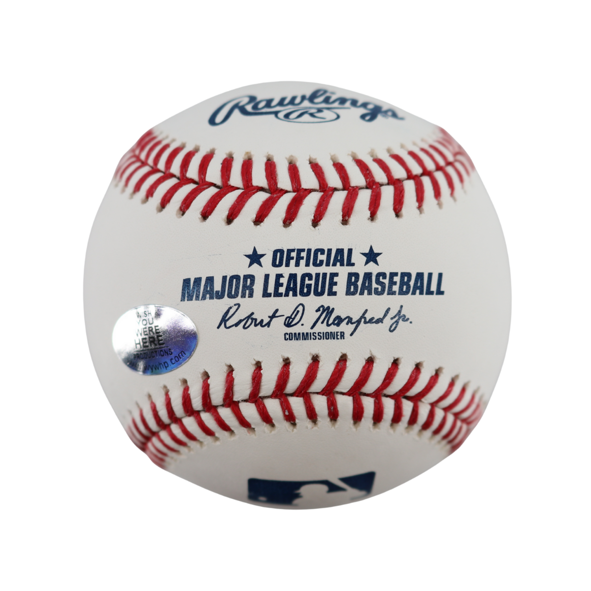 Lou Piniella Yankees Signed OMLB Baseball Wish You Were Here Auth-Powers Sports Memorabilia