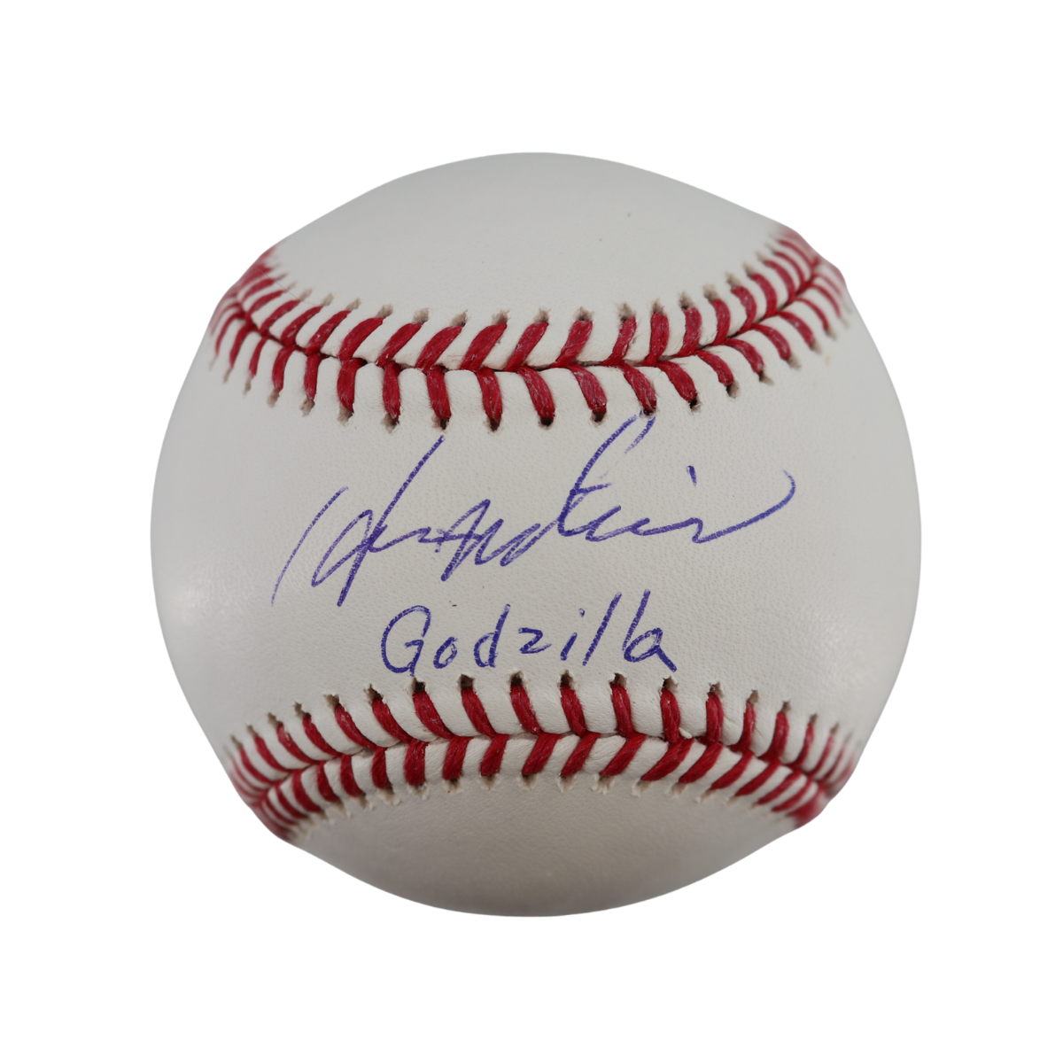 Hideki Matsui Yankees Signed Inscribed OMLB Baseball Wish You Were Here Auth (2)-Powers Sports Memorabilia