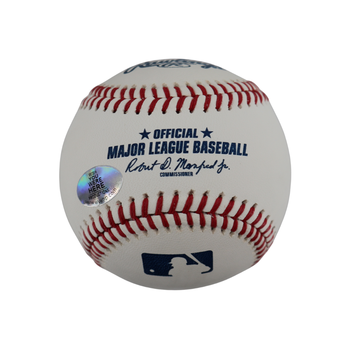 Johan Santana Mets Signed Inscribed OMLB Baseball Wish You Were Here Auth